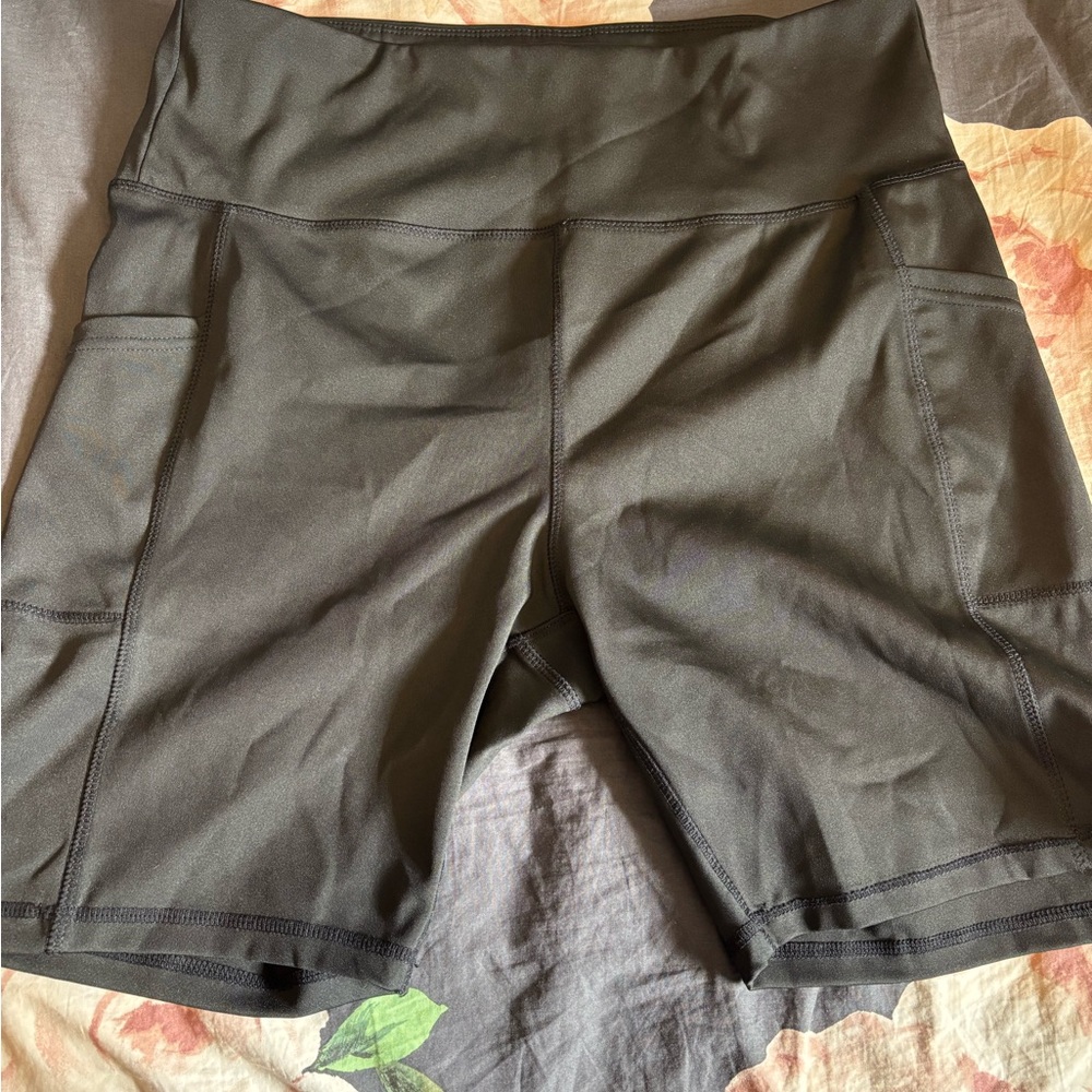 Women's Black High-Waisted Shorts